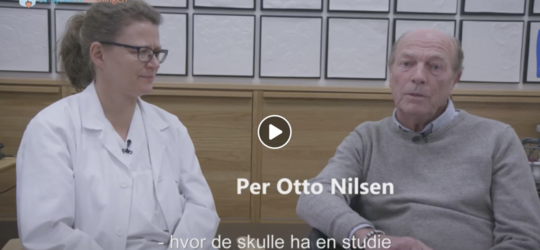 Stillbilde fra film med Åsne Helland og Per-Otto Nilsen
